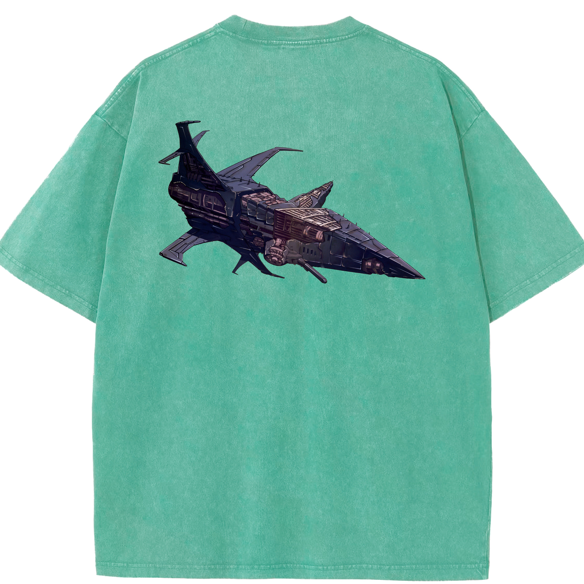 （画像用）  綿100% ヴィンテージ風 半袖Tシャツ（背面プリント）